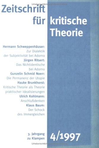 Zeitschrift für kritische Theorie