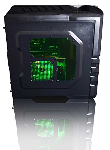 VIBOX Oblivion 4 Gaming PC – 4,2GHz Intel i7 Quad Core CPU, Geforce GTX 1060, leistungsfähig, Hochleistung, leistungsstärker, Desktop Gamer Computer mit Spielgutschein, Windows 10, Grün Innenbeleuchtung, lebenslange Garantie* (3,6GHz (4,2GHz Turbo) Superschneller Intel i7 7700 Kabylake Quad 4-Core Prozessor CPU, Nvidia GeForce GTX 1060 3GB Grafikkarte, 16GB DDR4 2133MHz RAM, 2TB (2000GB) SATA III 7200rpm Festplatte, 85+ Netzteil, CIT Vanquish Grün Gaming Geh§use, Intel B250 LGA1151 Mainboard) - 4