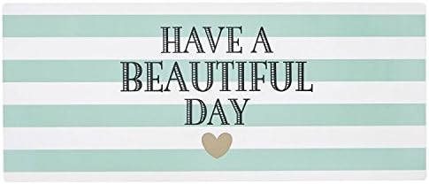 Miss Etoile Beautiful Day Metal Decorative Plaque Green