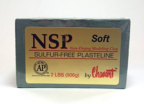 Chavant NSP SOFT - 2 Lbs. Professional Oil Based Sulfur Free Sculpting Clay - GREEN by Chavant