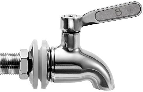 Boroux Stainless Steel Spigot - fits Berkey and Other Gravity Filter Systems as Well as Beverage Dispensers with 5/8 to 3/4" Spigot Openings