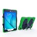Produktbild Outdoor Hülle für Samsung Galaxy SM-T550 Cover 9.7 Zoll 3in1 Stoßfest Hybrid SM-T555 Hardcase und weiche Silikon Schutzhülle Tasche Case (Hellgrün)