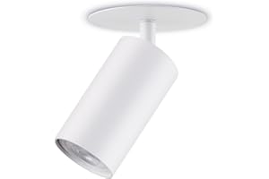 Maclean luminaire encastré/tube, spot, rond, aluminium, GU10, 55x100mm, blanc, MCE364 W
