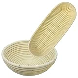 SIDCO Gärkorb Gärkörbchen 1 Kilo Gärkörbe Brotform oval + rund Peddigrohrkorb 2 er Set SIDCO Gärkorb Gärkörbchen 1 Kilo Gärkörbe Brotform oval + rund Peddigrohrkorb 2 er Set