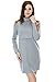 Bearsland Women's Turtleneck Long Breastfeeding Nursing Top Gray UK Size 12-14