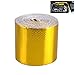 Produktbild Professional Automotive Exhaust Pipe Decorative Tape Heat Shield Wrap Tape Gold Aluminum Foil Tape (100mm)