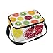 Produktbild Alinlo Lunch-Tasche, mit Reißverschluss, isoliert, Obst-Orange, Zitronenmotiv, für Picknick, Schule, Damen, Herren, Kinder