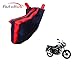 Auto Hub Two Wheeler Body Cover For Bajaj Discover 100 DTS-i (Black-Red) RS.279.00