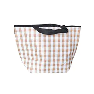 Magnusdeal Printing Oxford Cloth Aluminium Foil Insulated Zip Cooler Portable Takeaway Film Pack Cooler Travel Convenient Lunch Bags for Adults, Kids (Multicolor)