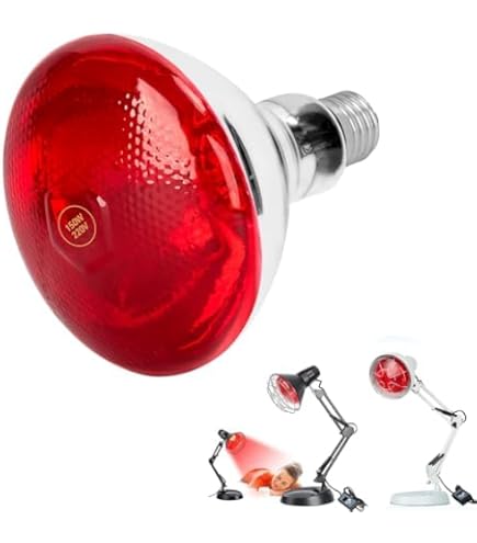 Lampada A Infrarossi Da Terra 150W Con Luce Rossa, Altezza E Temperatura Regolabili, Timer 5-60 Min, Staffa 58-116 Cm - 3