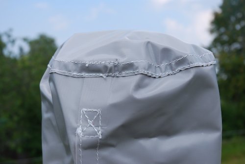 Abdeckhaube Schutzhülle Haube Hülle Schutz für Wäschespinne mit Dehnungsfalte und Fixierriemen ø22 x 180 cm – aus LkW-Plane - 2