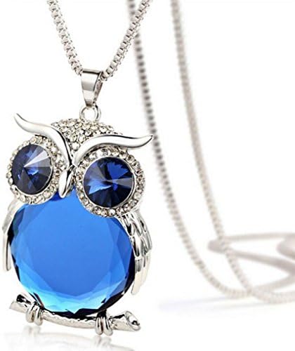 LILICAT Women Ladies Necklace Owl Pendant Crystal Diamond Sweater Chain Long Necklace Jewelry Cute Vintage Elegant Necklace Fashion Casual For Party Club Best Souvenir Gift