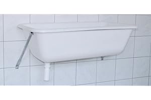 Cajou Spülwanne Spülbecken Spülwanne Waschtrog Waschwanne Badewanne auch für Hunde Handwaschbecken Waschbecken (mit Wandkonsole, 100 Liter)