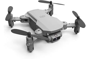 LUXWALLET Nocchi 3D HD Camera Mini Drone z torbą transportową, 10 km/h - odległość 80 metrów, srebrny