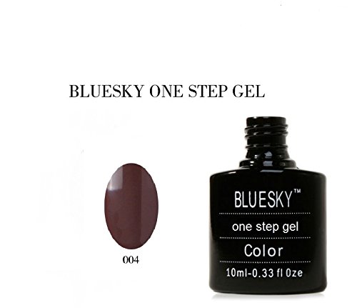 Bluesky UV/LED One Step Gel Nail Polish Number 004, Dark Coffee 10 ml