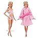 Produktbild Miunana Sexy Schlafanzug Kleider Kleidung Unterwäsche Morgenmantel Kleider Set für Barbie Puppen Xmas Geschenke Weihnachten