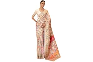 SWORNOF Women's S Kanjivaram Banarasi Silk Saree Kanchipuram Patola Saree