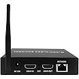 EXVIST H.265 1080P 60FPS WiFi HDMI Video Encoder w/HDMI I/O, Audio I/O, Supports HLS RTMP RTSP SRT UDP, Compatible with ONVIF/Hikvision, for IPTV Live Streaming to YouTube Facebook Vimeo etc.