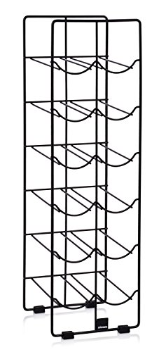 Snger-Weinregal-Barossa-Valley-aus-Metall-Fr-12-Flaschen-Gesamthhe-675-cm-Ideale-Ordnung-und-bersichtlichkeit-Schwarze-Pulverbeschichtung-Robust-und-korrosionsfest