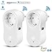 Produktbild WLAN Intelligente Steckdose Kompatibel mit Alexa Echo Dot Google,mit USB, mit App Steuerung überall und zu jeder Zeit Home Smart Home mit Timing Funktion (2 Pack)