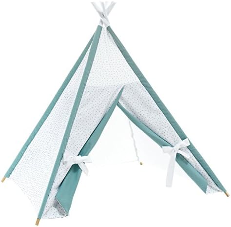 Alondra Mare 181 – Tipi Hut Indians with Stars, White/Green Water
