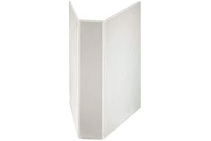 REXEL Esselte Leitz Customisable A4 4-Ring Binder with Storage Pockets and Plastic Cover 60mm White