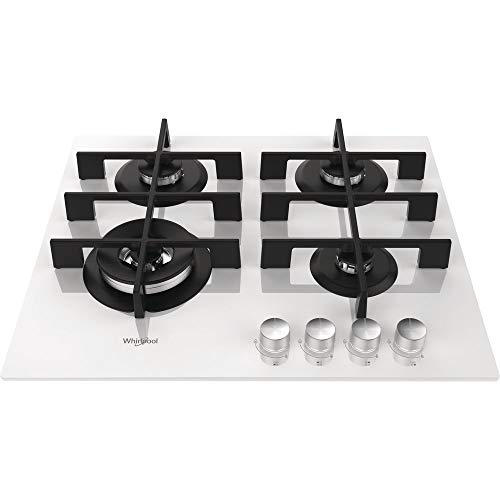 Whirlpool GOW6423WH plaque Intégré Gaz Blanc - Plaques (Intégré, Gaz, Blanc, Rotatif, Devant, 0,85 m)