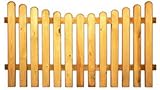 Staketen (Zaunlatten): Stärke= 2cm / Breite= 9cm / Anzahl= 13 Staketen pro Zaunelement