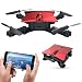 Produktbild Lefant Faltbare Drohne mit 720P Wi-Fi HD Kamera Mini Pocket Drohne App Steuerung Portable Quadcopter mit Höhe Hold Funktion, Headless Modus, 3D Flip, Wegpunkt Flug,Programmierung Flug