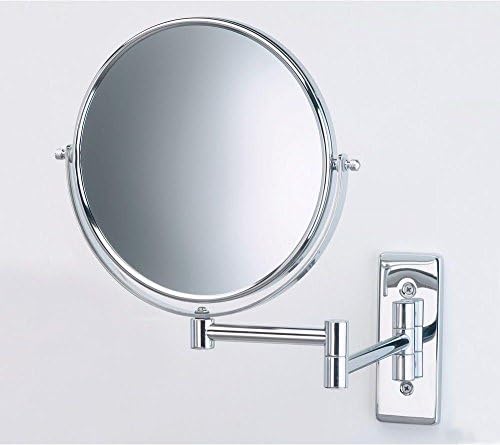 Makeup Mirror,Wall Mounted Mirror Chrome Makeup Magnifying 8 inch Swivel Walls Mount Mirrors