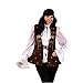 Produktbild Damen Weste Piratin braun Steppweste Fasching Seeräuberin Kostüm Musketier (XL)