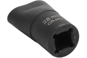 Faceuer Scissor Jack Drill Adapter, Scissor Jack Drive High Performance Wearproof 1/2in Black for Jacks(28mm (VT17711))