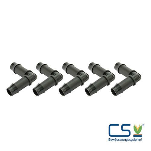5x Eckverbinder für CS Perlschlauch Startup 1/2 Zoll