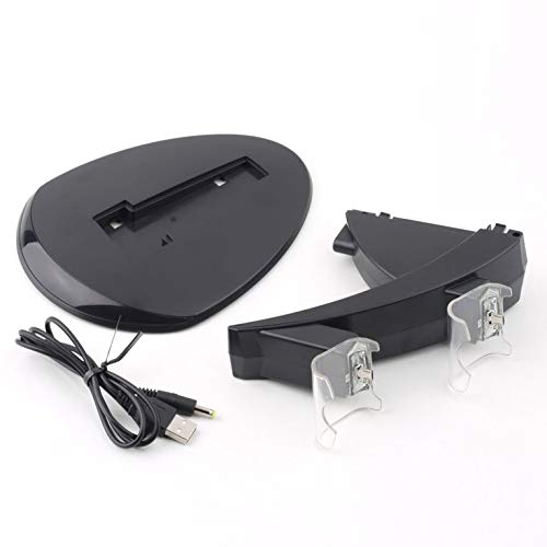 Preisvergleich Produktbild Peepheaven Schwarz PVC Dual USB Ladestation Station für PS4 Controller
