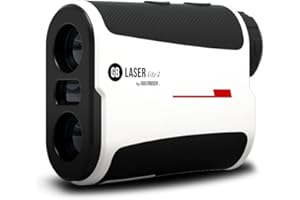 GolfBuddy GB LASER Lite Rangefinder with Slope On/off Functionality - 800 Yards with Carry Case, white