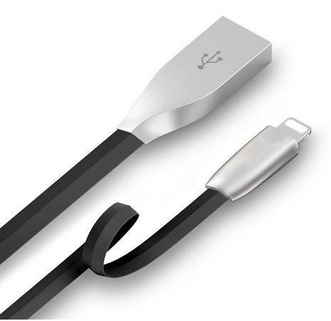 Hochwertiges Schnelllade und Daten-Sync Micro USB Kabel für iPhone 6 6s Plus 5s 5 iPad mini Ladekabel mit 3D Zink-Legierung benisto (Blau) - 2