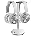 Price comparison product image Jokitech Dual Aluminum TV Headphone Stand Wireless Organizer,Suitable for Beats,Sennheiser,Sony,Audio-Technica,Bose,Shure,AKG, Kids' Headphones,Logitech,JBL,Razer Gaming Headphones and More -Silver