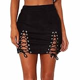 ❤ Damen Rock Patchwork S M L XL XXL XXXL Damen Schulmädchen-Stil Tartan Skater Röcke Frauen Ausgestelltes Plain Faltenminirock Damen abnehmbarer mit Gürtel Frankie Mini kurzer Works Partyrock