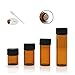 Produktbild XIAONAN Paket: 50 Pack x 5ml Mini Amber Glasflasche mit Orifice Reducer und Pipette für ätherische Öle, Aromatherapie, Duft, Seren, Spritzer und Parfums + Einwegpipetten