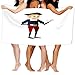 Produktbild Xunulyn Bath Towel Soft Big Beach Towel 31"x 51" Erasmus Character Black Old fasionned red Pants Standing Talking Male sexteenth cetury Suit hat Mascot Avatar