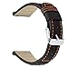Price comparison product image TIREOW Leather Replacement Watch Wrist Strap Band For Apple iwatch 4 Smart Watch 44mm (Black)