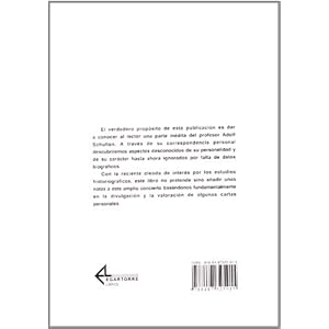 Adolf Schulten: Epistolario y referencias historiográficas