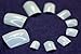 500pc Natural Ivory False Fake Artificial UV Gel Acrylic Toe Nail Art Tips 10 Sizes