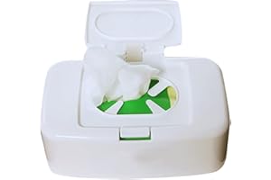 AZNEVER Feuchttücher Box, Baby Feuchttücher Aufbewahrungsbox, Mit Deckel, Nachfüllbare Feuchtes Toilettenpapier Box, Haushaltszubehör Für Bad, Küche, Büro, Reisen, Hotel, Wohnung, Kollegenwohnheim