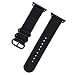 Produktbild Für Apple Watch Serie 4 44mm Armband,Colorful Woven Nylon Ersatzband Sport Uhrenarmband mit Metall-Schnalle für iWatch Series 4 44mm, Schwarz