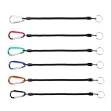 Ligero y fácil de llevar. LIOOBO 6 Piezas Cordón de Seguridad para alicates con Agarres de Labios Elementos de Amarre Pesca náutica Cuerdas Kayak Herramientas para Peces de Pesca