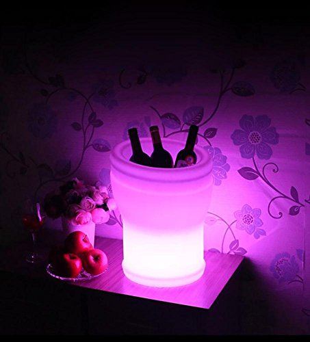 SHIQUNC Floor lamp Creative Charge waterproof Remote control 7 color Wear resistant wear Lighting decoration Applicable to a variety of places