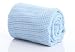 Baby Cellular Cotton Shawl Blanket for Swaddling, Moses Basket, Crib, Pram - Blue by Really Useful Stuff