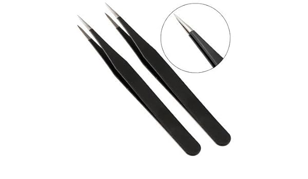 Shopcool 2pcs Ingrown Hair Tweezers Eyebrow Removal Blackhead