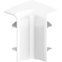 Canalina Per Cavi In PVC Habengut - 40x40 Mm, Lunghezza 1 M, Con Fori Di Montaggio, Nero - Foto 5